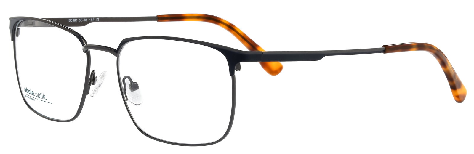 Das Bild zeigt die Abele Optik Fassung 150381 für Herren leicht seitlich.